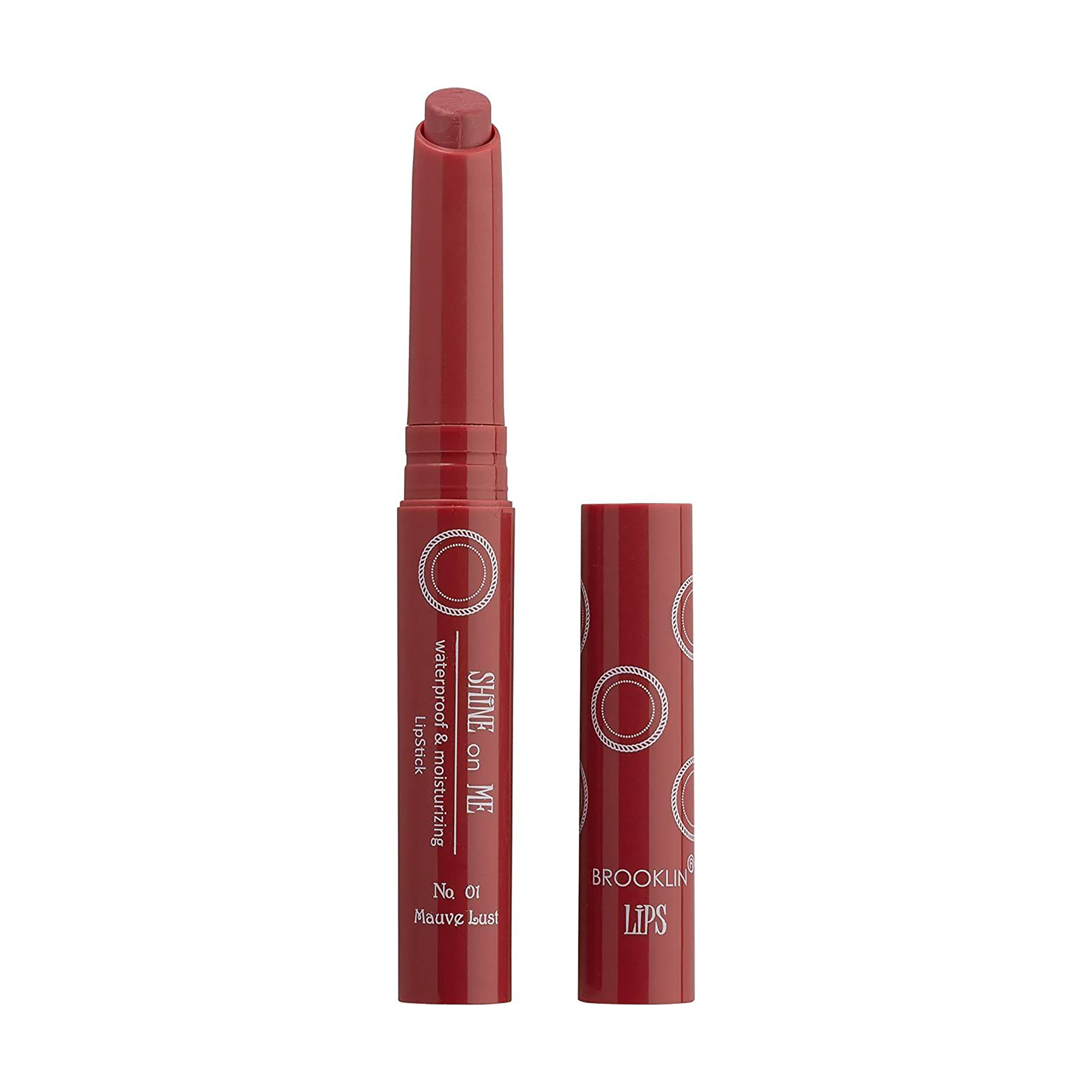 Вологостійка помада-блиск для губ Impala Brooklin Shine On Me 01 Mauve Lust, 2.5 г